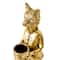American Art Decor The Fox and Rabbit Gold Resin Tabletop Bar Decor - 8" x 2.25" x 2.25", 8.75" x 2" x 2.25"